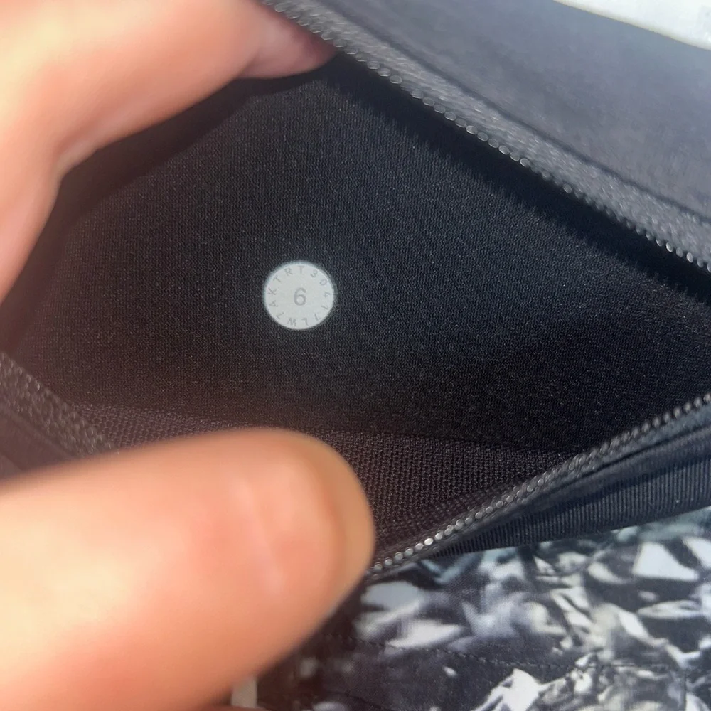 lululemon athletica Black and White Patterned Athletic Shorts - Picture 4 of 5